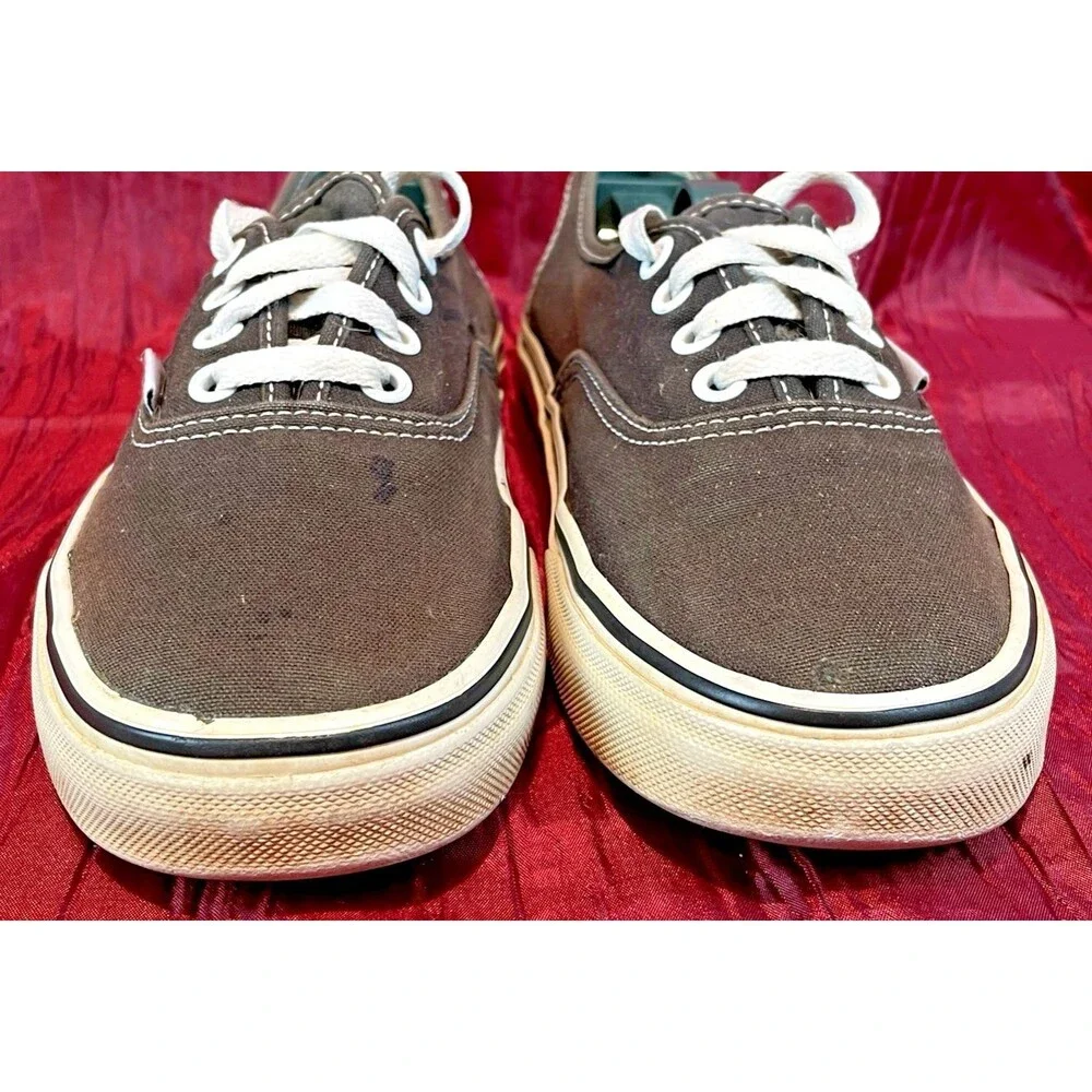 VANS Old Skool Black Canvas Lace-Up Rubber Sole Board Shoes sz 5.5M/7W